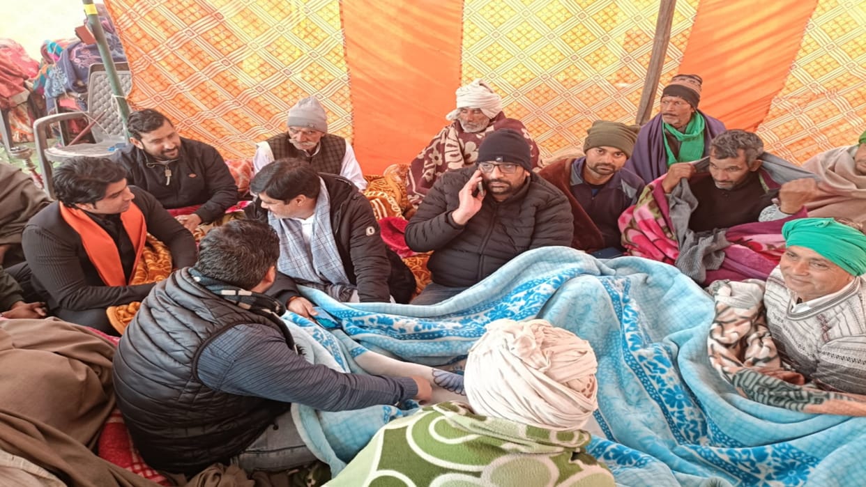 A youth condition worsened during strike in Muzaffarnagar and referred to district hospital