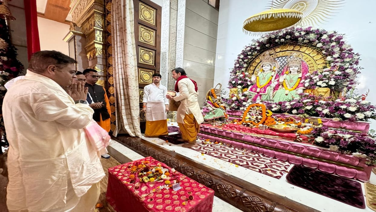 CG News: Amit Jogi visited Shri Ram Temple Raipur, said – great celebration national rebirth