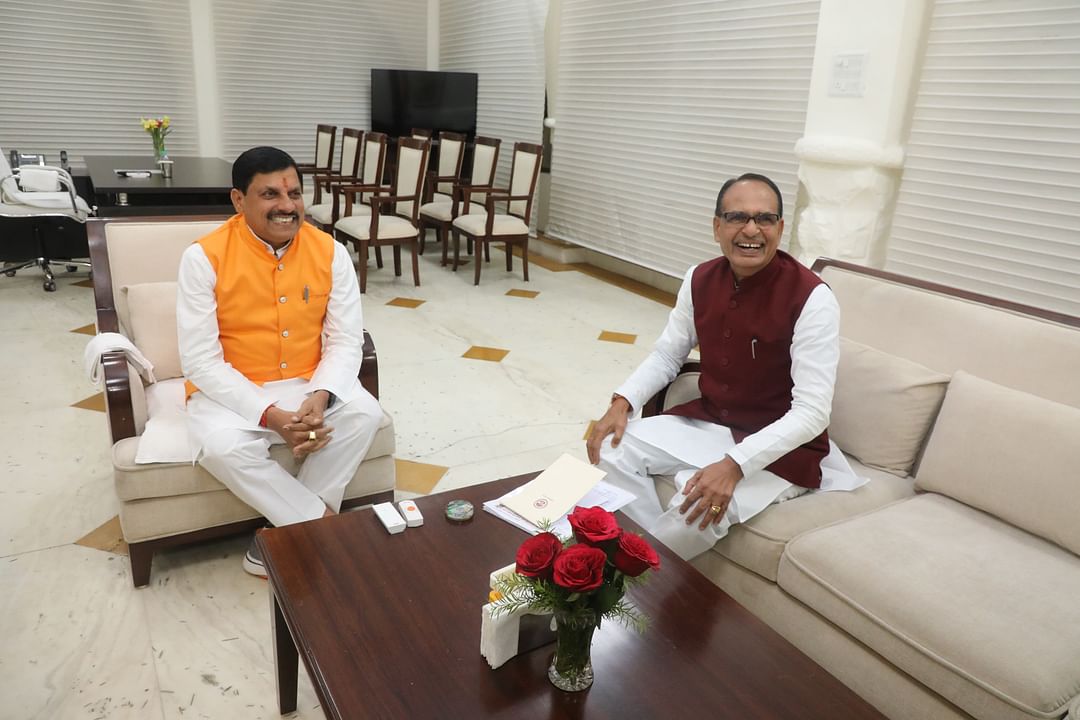 MP News: Former CM Shivraj met CM Dr. Mohan Yadav, discussed development plans