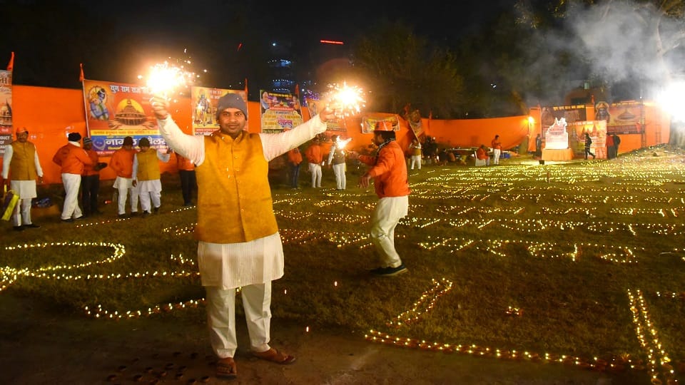 Diwali in Delhi on the occasion of Pran Pratistha Mahotsav in Ram Temple