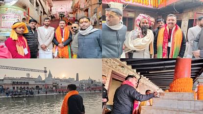 After having darshan of Ayodhya Ramlala, Vikramaditya Singh bowed his head at Hanumangarhi temple.