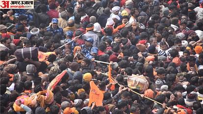 Heavy crowd in Ayodhya for prayer of Ramlalla.
