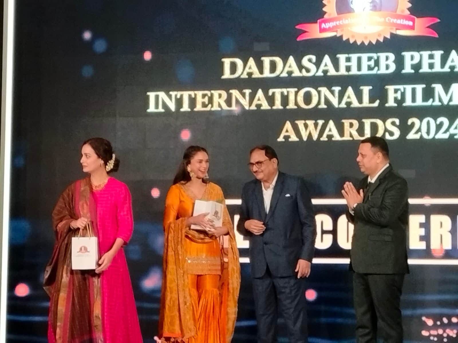 Phalke International Film Award 2024 Press Conferance Dia Mirza Nushrratt Bharuccha and others attends event