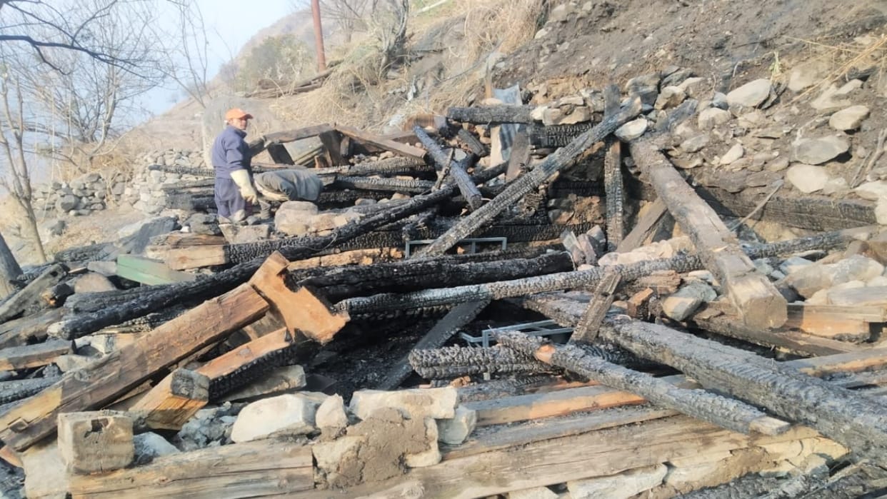 Fire broke out in a three room house in Nathpa Khas, two people of Nepali origin burnt alive.