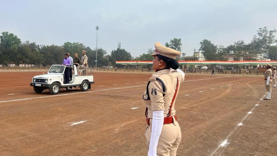 Final rehearsal for Republic Day preparations done in Jagdalpur