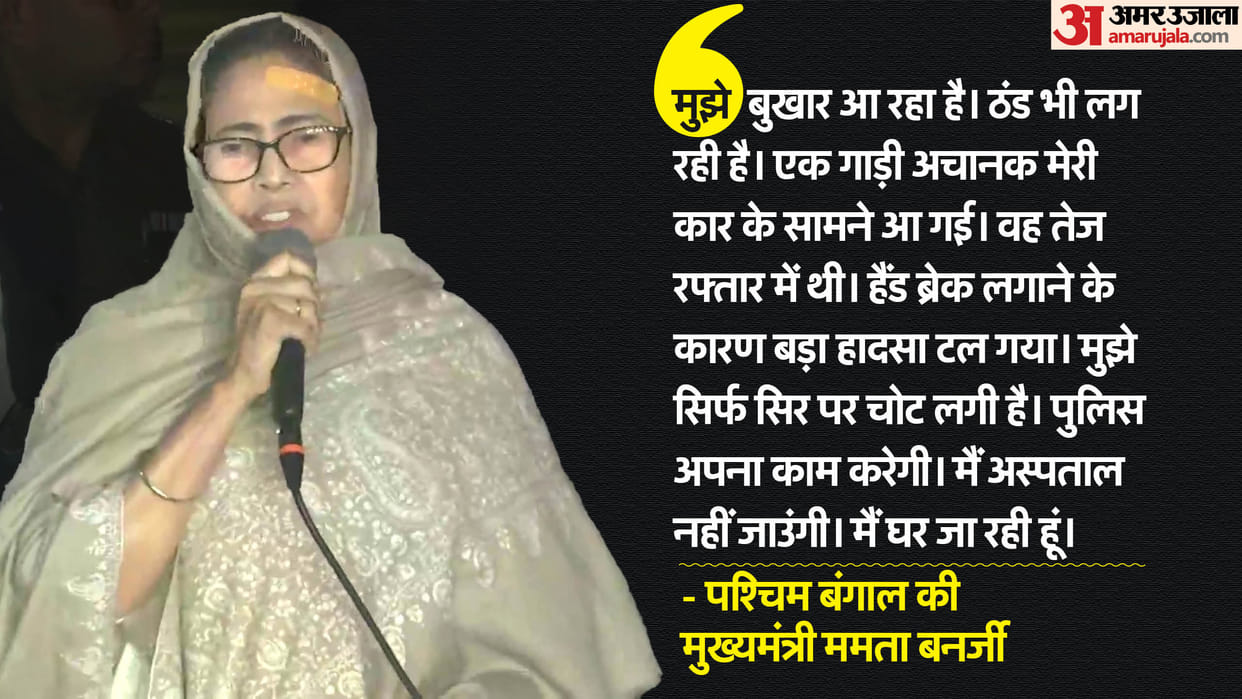 West Bengal Chief Minister Mamata Banerjee got an injury on her forehead