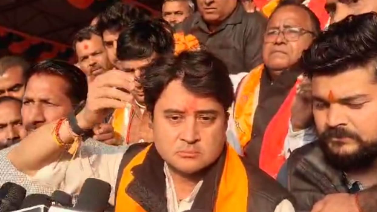 Morena: Scindia attacks Indi Alliance, says: Ye arrogant-arrogant-corrupt alliance