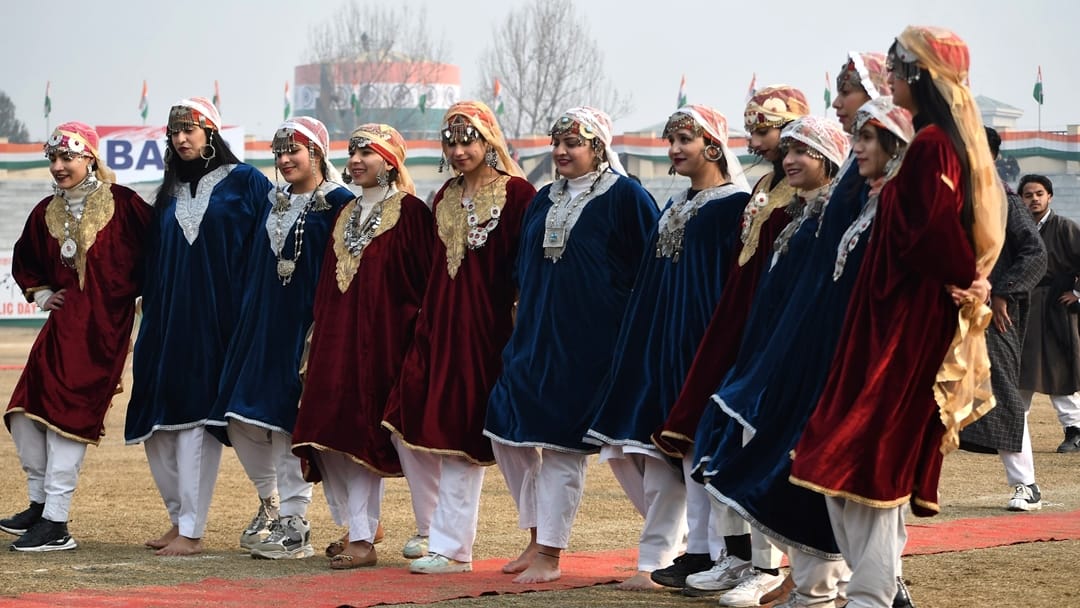 Republic Day Full dress rehearsal held at jammu ma stadium and Srinagar Bakshi Stadium