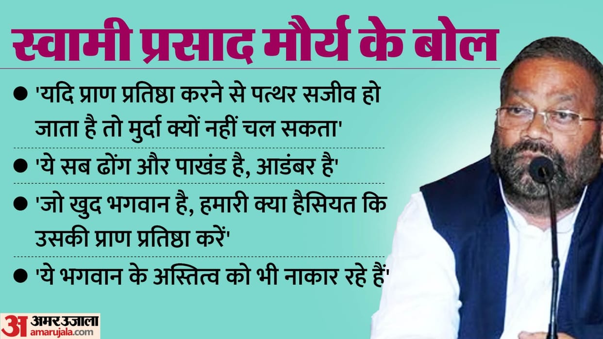 Swami Prasad Maurya Says What is justification for consecrated Pran Pratishtha who worshipped thousand years