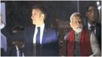 जयपुर में पीएम मोदी  और राष्ट्रपति मैक्रों का रोड शो।