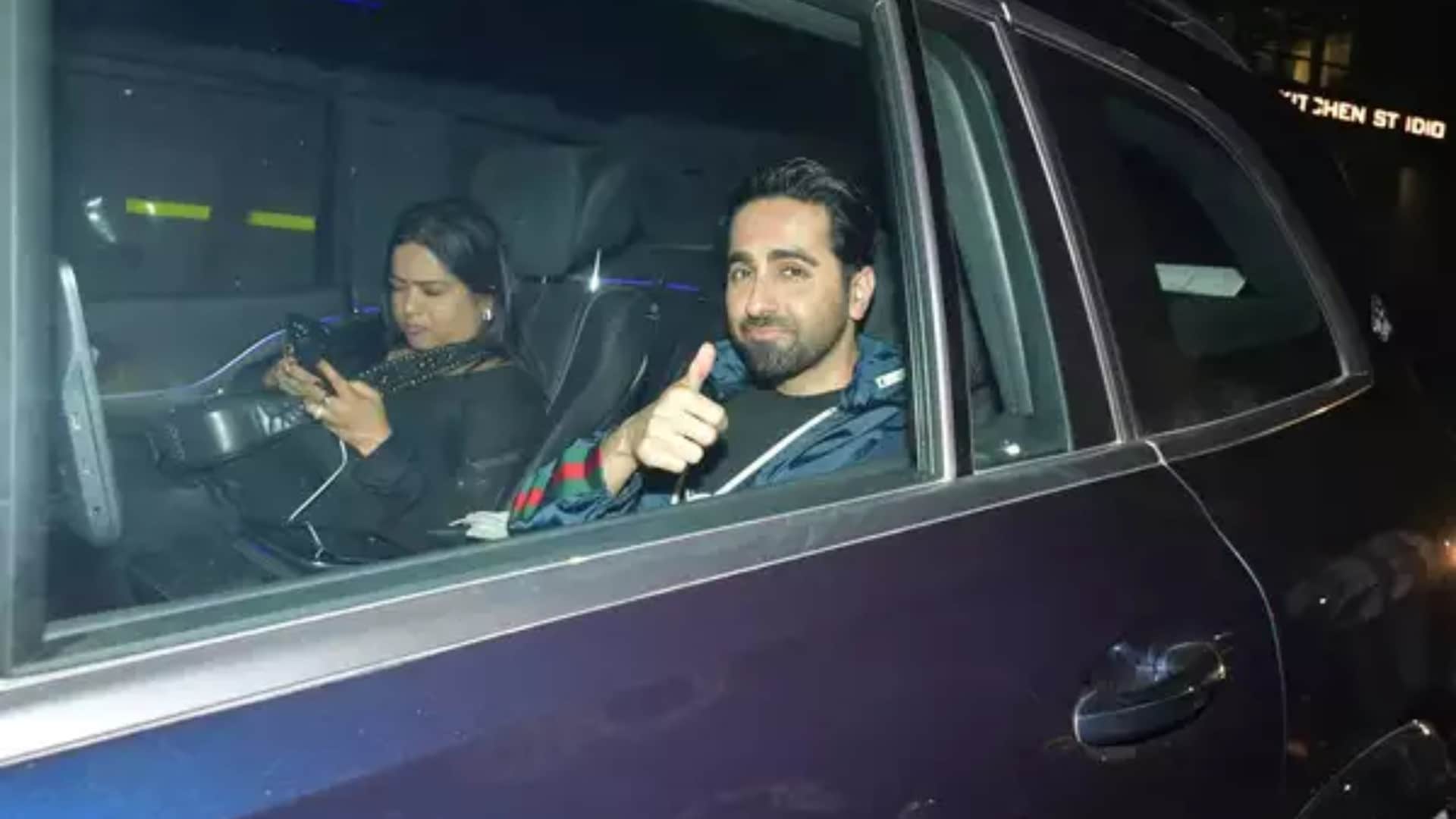 Fighter Screening Hrithik Roshan ex wife Sussanne saba azad SRK Vaani Kapoor Ayushmann Khurrana attend event
