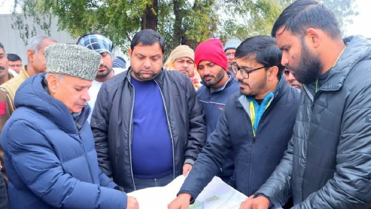 Union Minister Rao Inderjit inspected AIIMS land in Rewari, met farmers who gave land