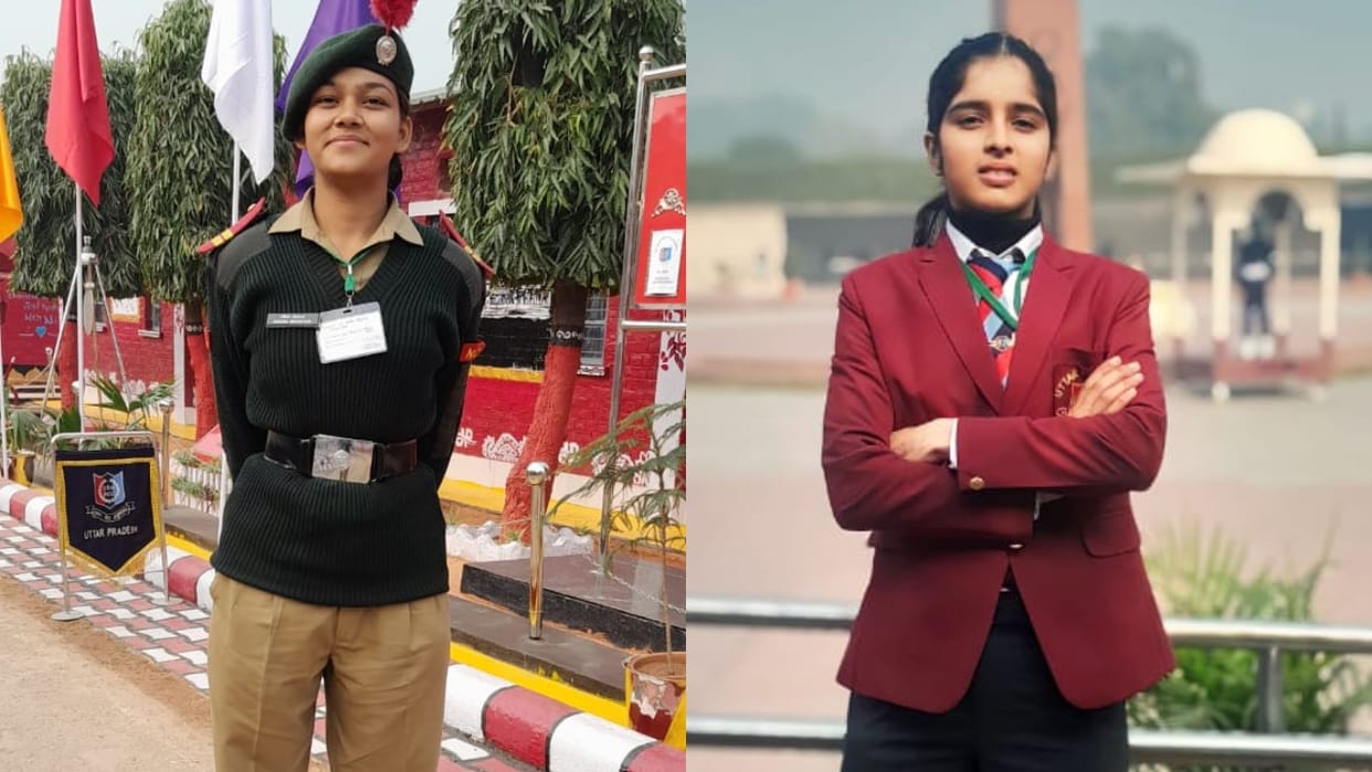 Anshika and Mansi of Bareilly College will march past on kartavya path on Republic Day 2024