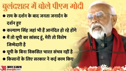 PM Modi: रामलला, कल्याण सिंह और विकसित UP से लेकर किसानों के हितों तक, पढ़ें पीएम मोदी के संबोधन की बड़ी बातें PM Narendra Modi Rally Bulandshahr Lok Sabha Chunav 2024 Big things of PM Modi