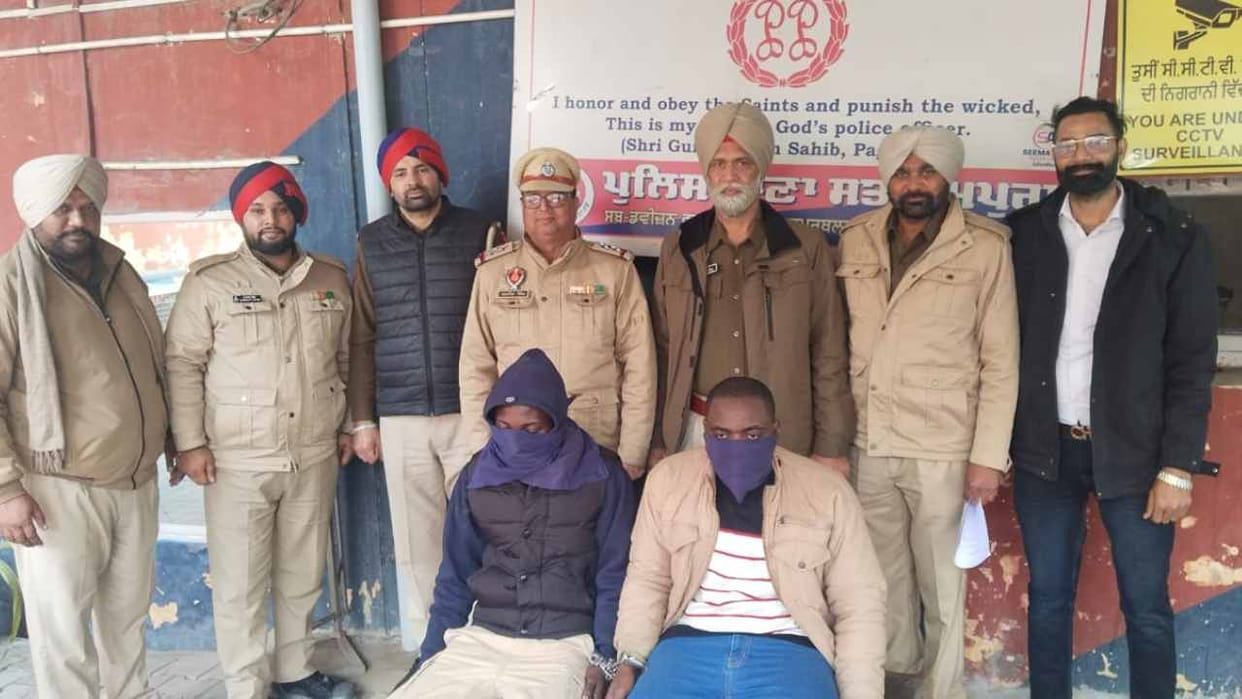 Police arrested two Nigerians in Punjab