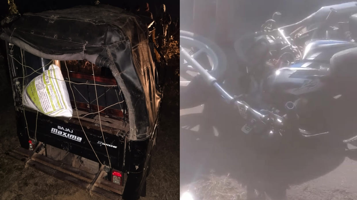 Shahdol News: Two road accidents in Shahdol, six auto overturned and five injured in bike collision
