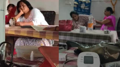 MP News: Sub Health Center turned into beauty parlour! ANM seen getting makeup in hospital, notice issued