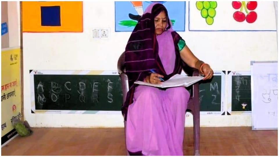 52 year old Sunita Sain from Jaipur appear for 12th board exam
