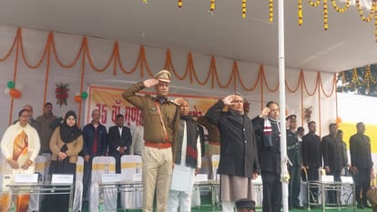 Republic Day 2024 Tricolor hoisted with pomp and show in Nalanda
