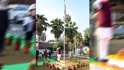 Republic Day 2024: CM Dhami unfurls the national flag at his residence celebration Parade Ground Uttarakhand