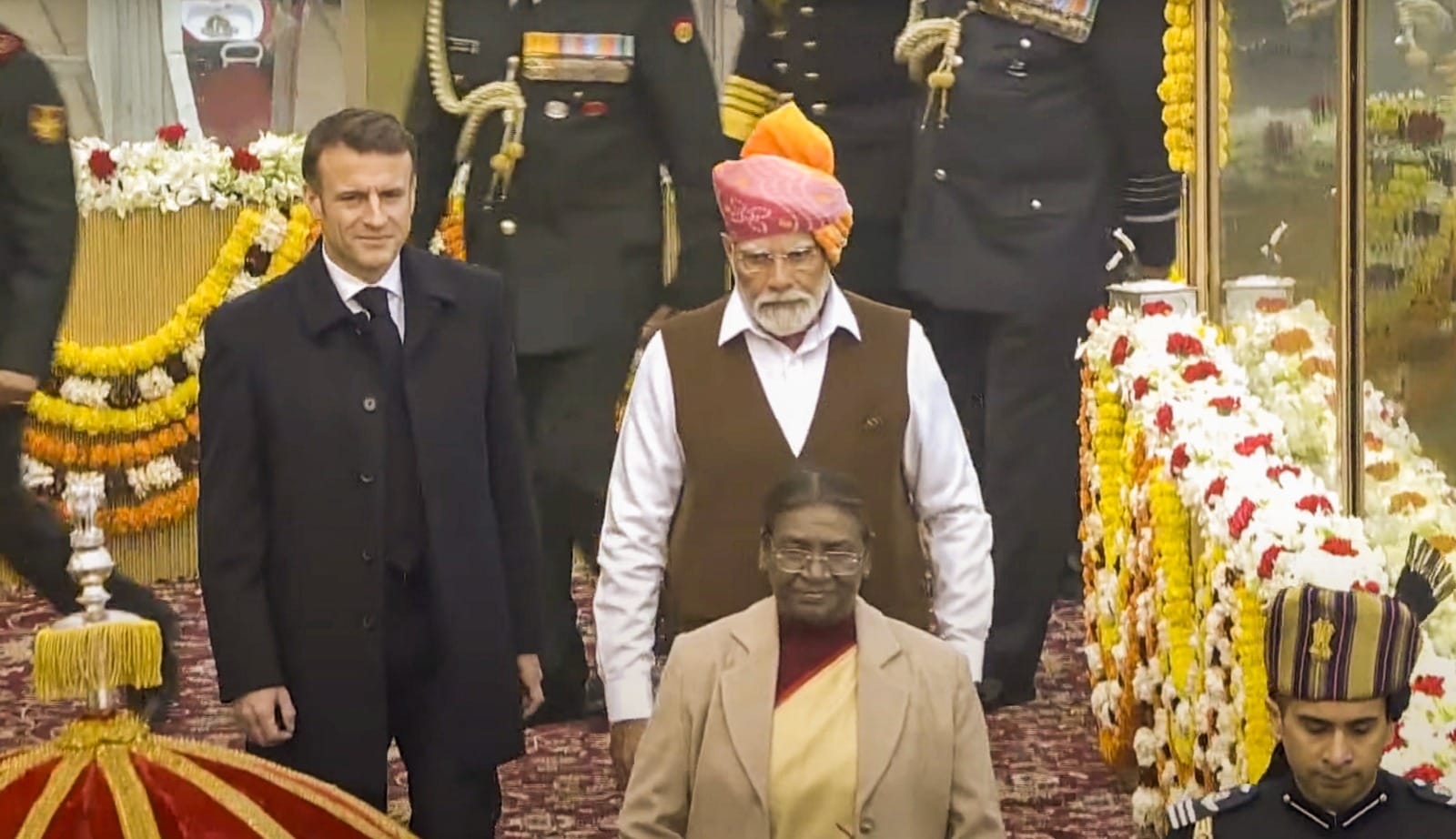 फ्रांस के राष्ट्रपति इमैनुएल मैक्रों और पीएम मोदी