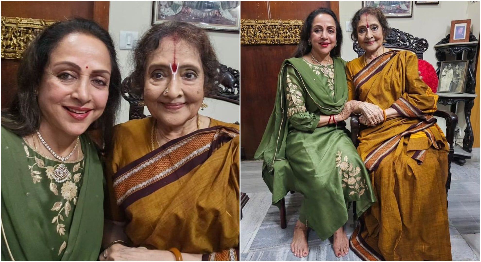 Vyjayanthimala getting honoured with Padma Vibhushan Hema Malini calls her role model shares Pics from Chennai