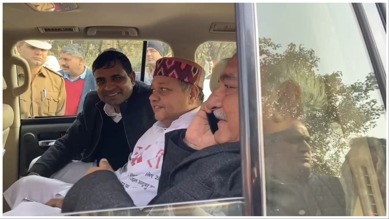 Police detained MLA Neeraj Sharma in Panipat