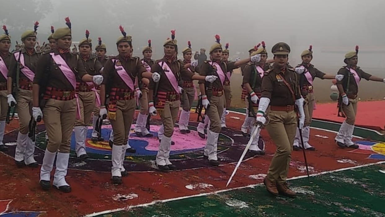 republic day 2024 Tricolor hoisted with pride on Republic Day in Shahjahanpur
