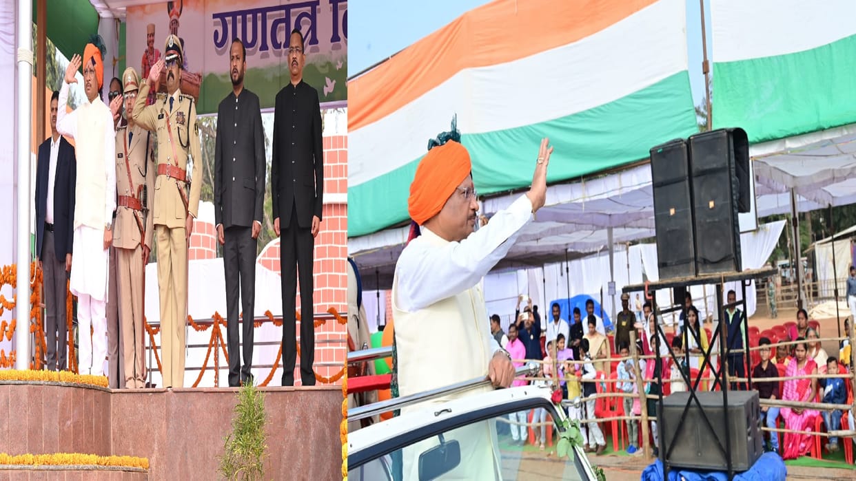 Republic Day 2024: CM Sai hoisted flag in Jagalpur; Said- Unwavering devotion towards Lord Ram is our identity