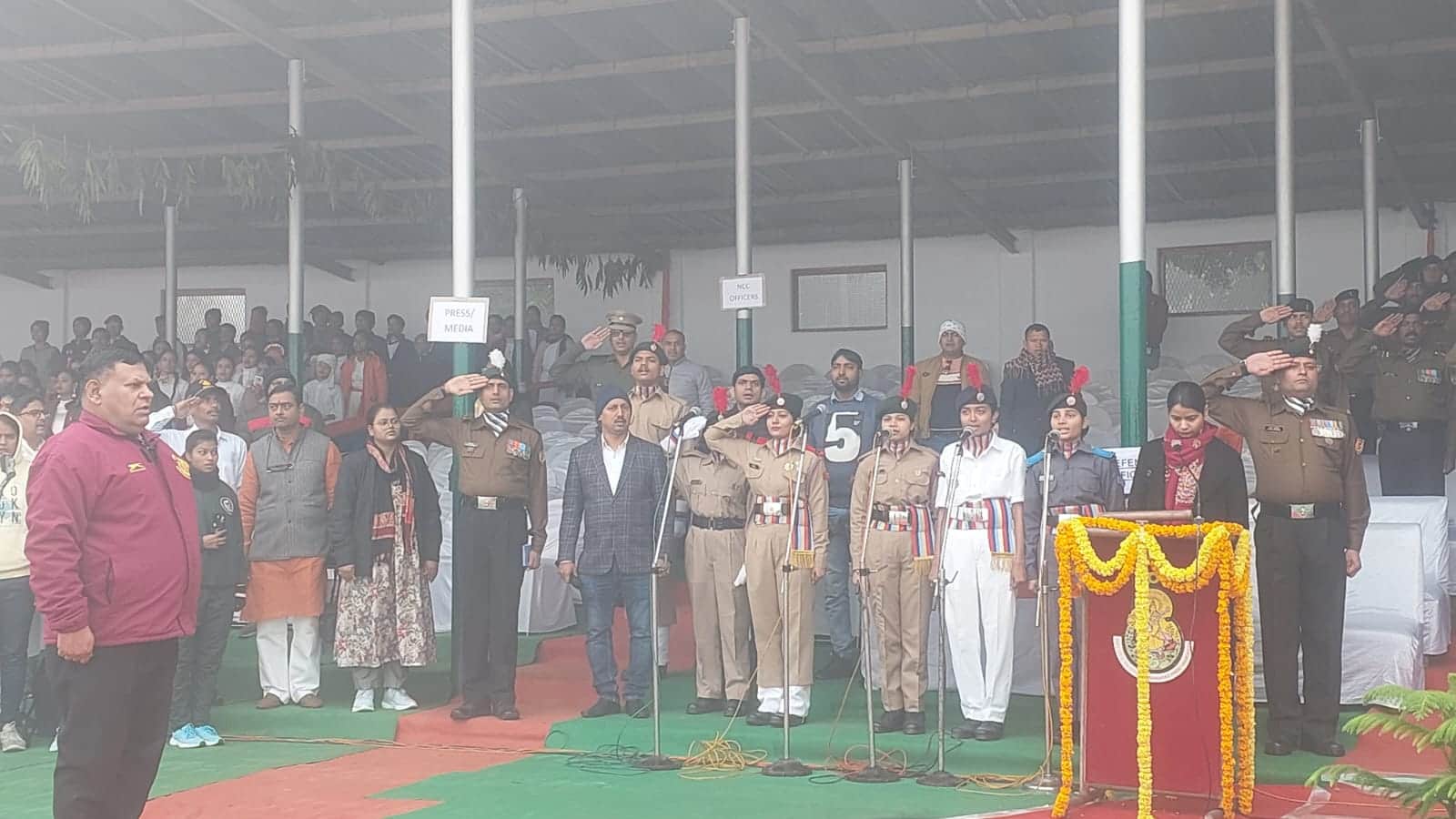 Republic Day 2024 Celebration in varanasi Police Line And Court see latest photos