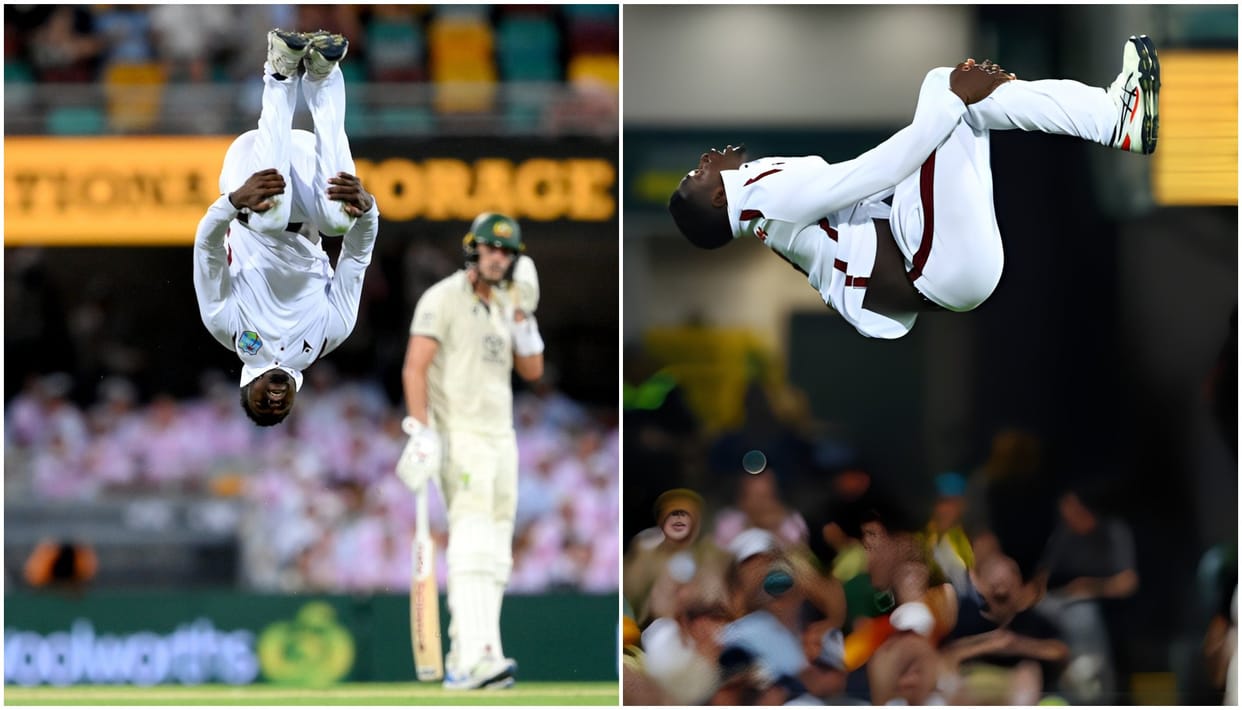West Indies spinner Kevin Sinclair celebrated wicket with kartwheel reverse flip in AUS vs WI Test Match
