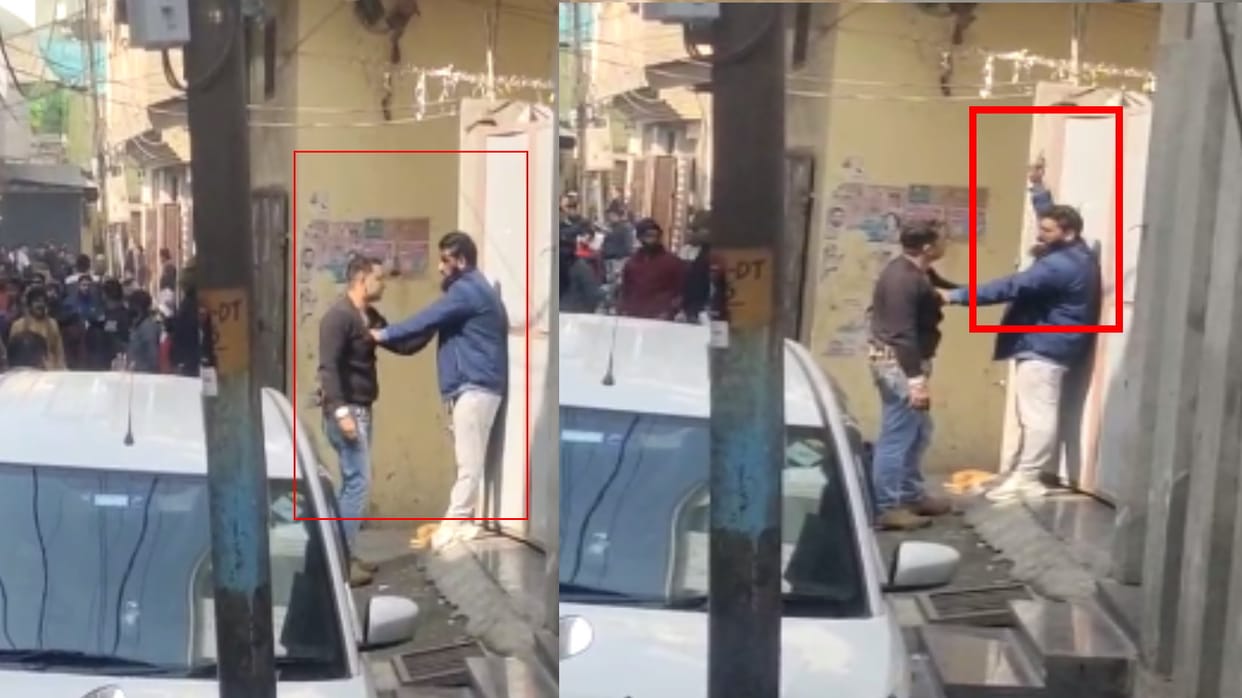 Meerut Miscreant caught policeman by his collar and pointed a gun at him