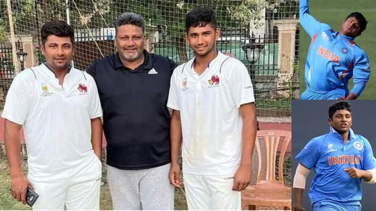Two real brothers Sarfaraz and Musheer scored centuries in different cricket competitions