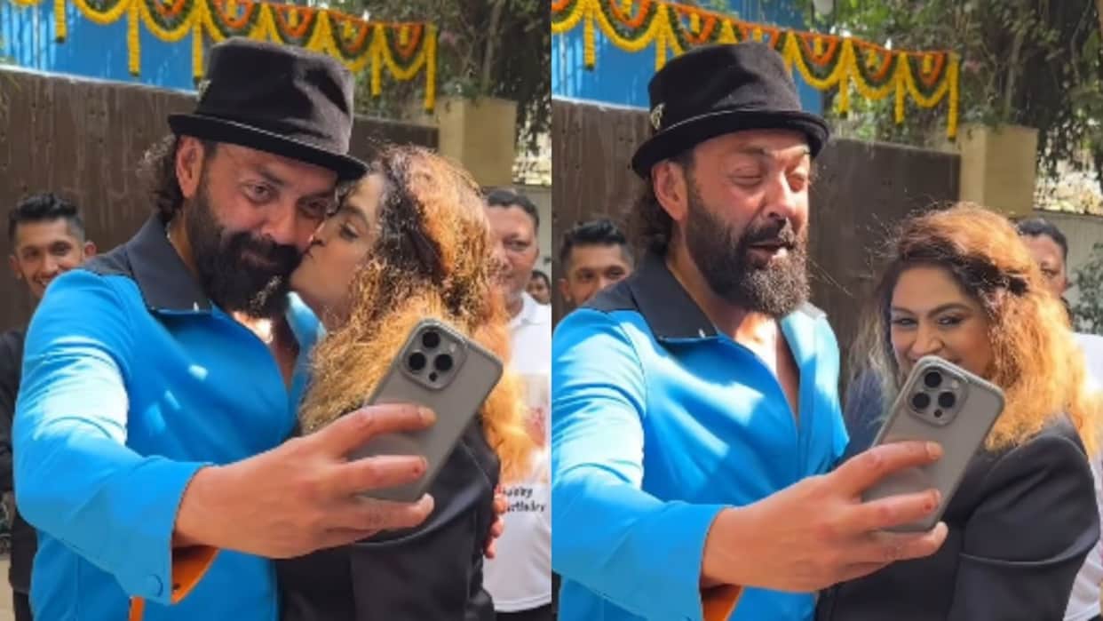 Animal Actor Bobby Deol Kissed by Female Fan on His Birthday Celebration Video went Viral on Social Media