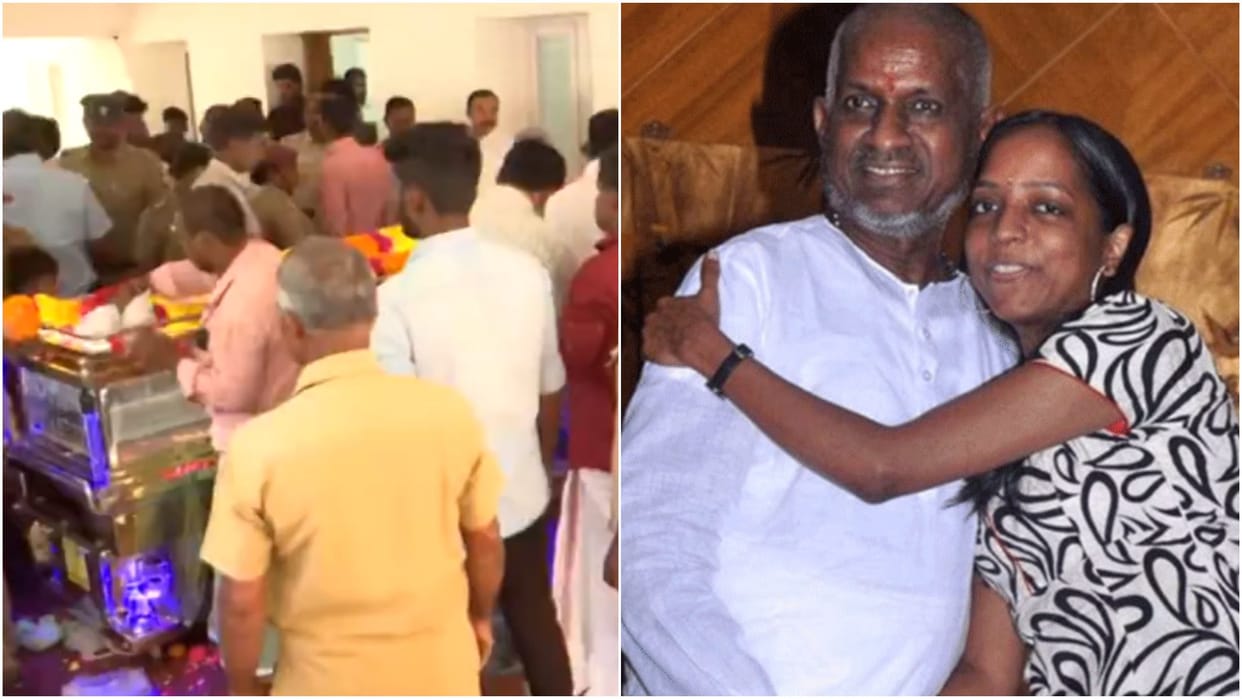 Mortal remains of playback singer Ilayaraja Daughter Bhavatharini brought to her residence Theni in Tamil Nadu