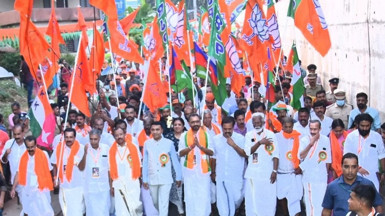 NDA begins state-wide 'padayatra' in Kerala ahead of LS polls