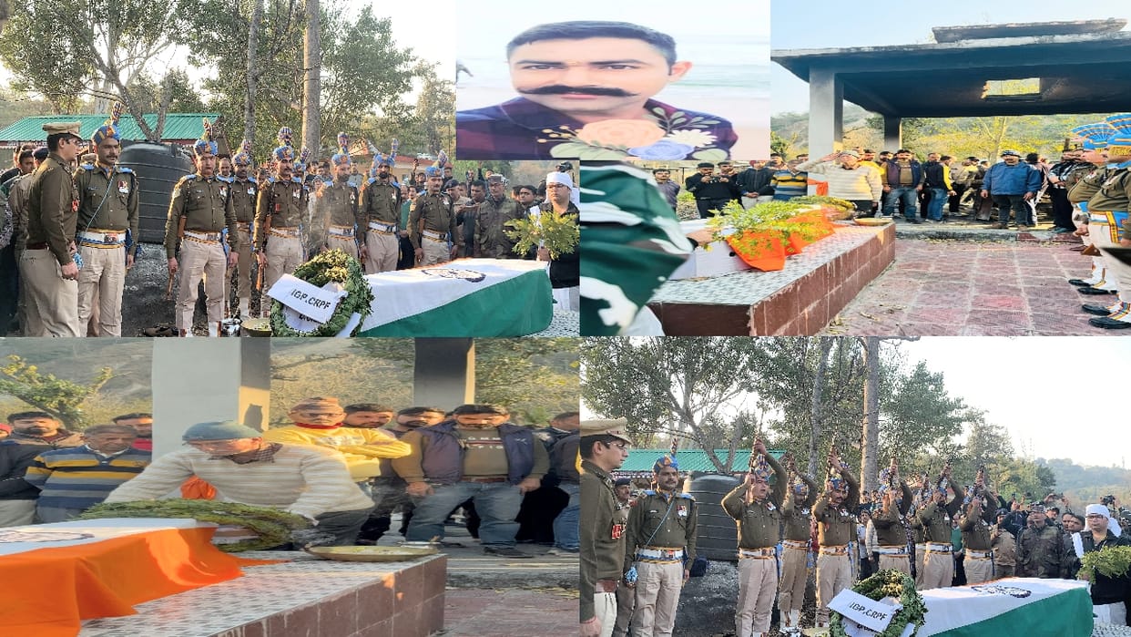 Hundreds bid adieu to CRPF martyr jawan with tearful eyes