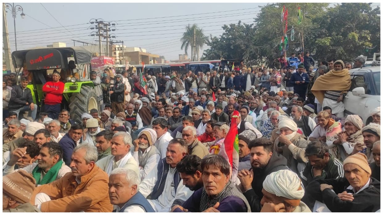 farmers put strong front regarding the demands in hisar