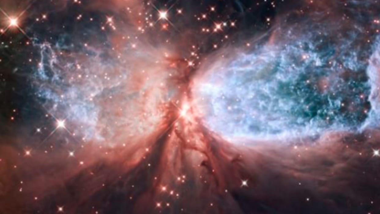 universe news nasa hubble telescope captures awe inspiring photo of snow angel space news in hindi