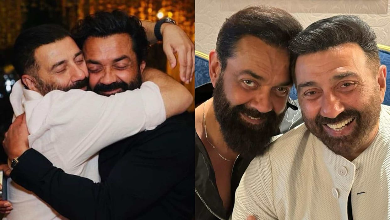 gadar 2 actor Sunny Deol Sends Wishes To Animal Star bobby deol On His 55th Birthday see photos