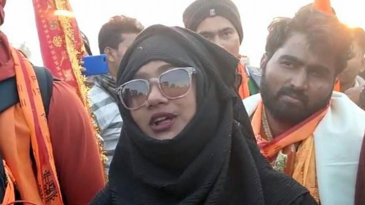 Ram bhakt Shabnam welcomed in Baldiray in Sultanpur.