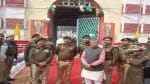कारागार मंत्री धर्मवीर प्रजापति ने नैनी जेल का निरीक्षण किया।