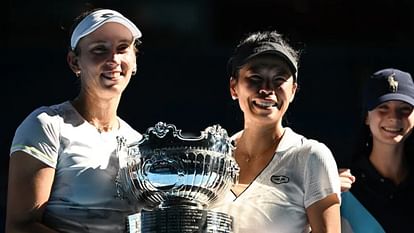 Australian Open: सु वेई और मर्टेंस की जोड़ी ने किया कमाल, पहली बार साथ मिलकर जीता महिला युगल का खिताब Hsieh Su-Wei and Elise Mertens wins Australian Open 2024 Womens Doubles Title
