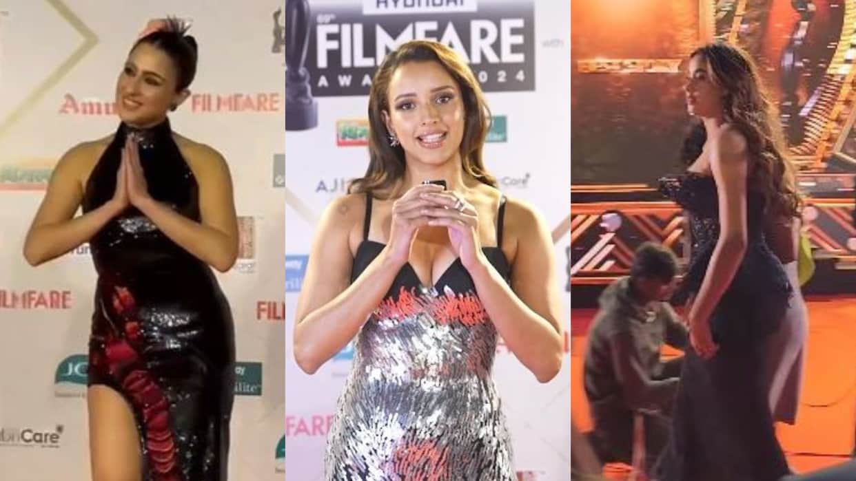 Filmfare Awards 2024 Jhanvi kapoor Sara Ali khan Tripti Dimri looks stole the limelight of event