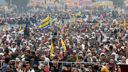 Aam Aadmi Party rally in Jind of Haryana