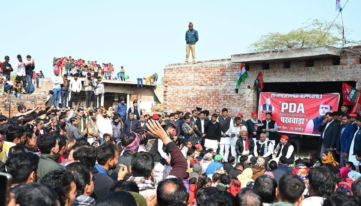 Akhilesh gave the message of PDA unity from Kalams village, said Solar plant is closed under BJP government