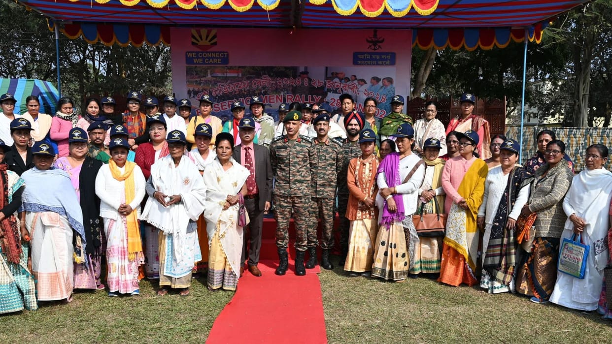 rally for ex-servicemen was organized at Misa Military Station in Assam