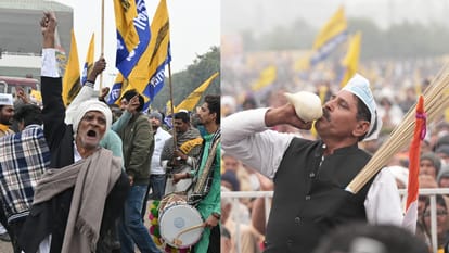 Aam Aadmi Party rally in Jind of Haryana