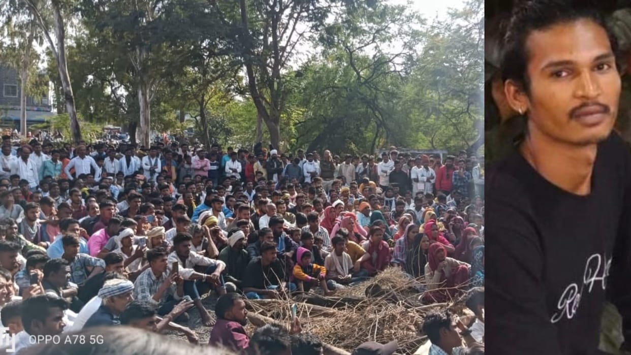 Ratlam: Saddened by police beating, young man commits suicide, family members protest by keeping dead body