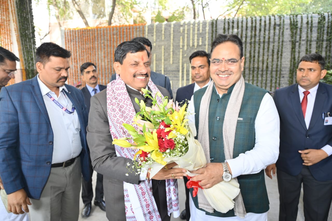 MP News: CM Dr. Mohan visits Rajasthan, decisions will be taken on river water sharing between the two states